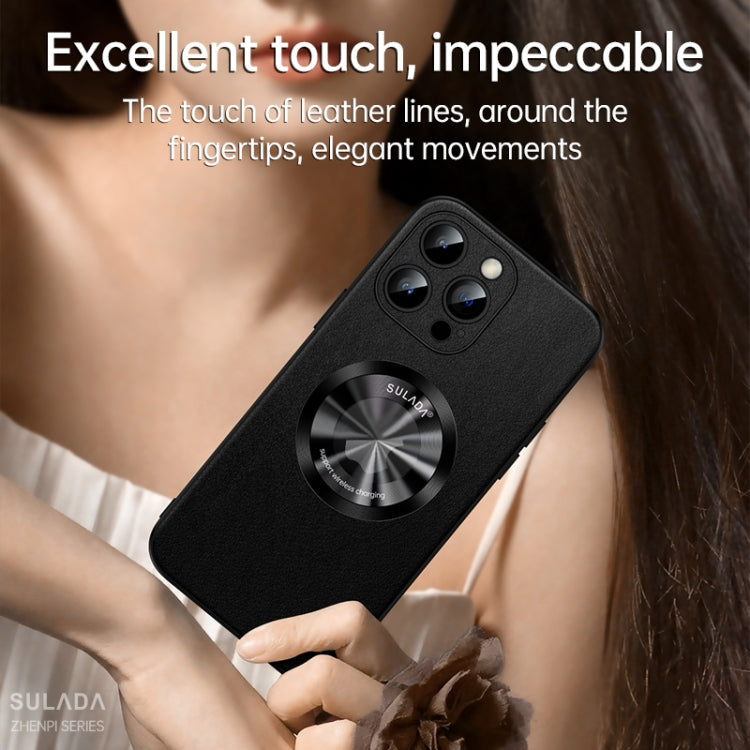 SULADA Microfiber Leather MagSafe Magnetic Phone Case, For iPhone 14 Pro, For iPhone 14 Pro Max, For iPhone 13 Pro Max, For iPhone 13 Pro, For iPhone 13, For iPhone 12