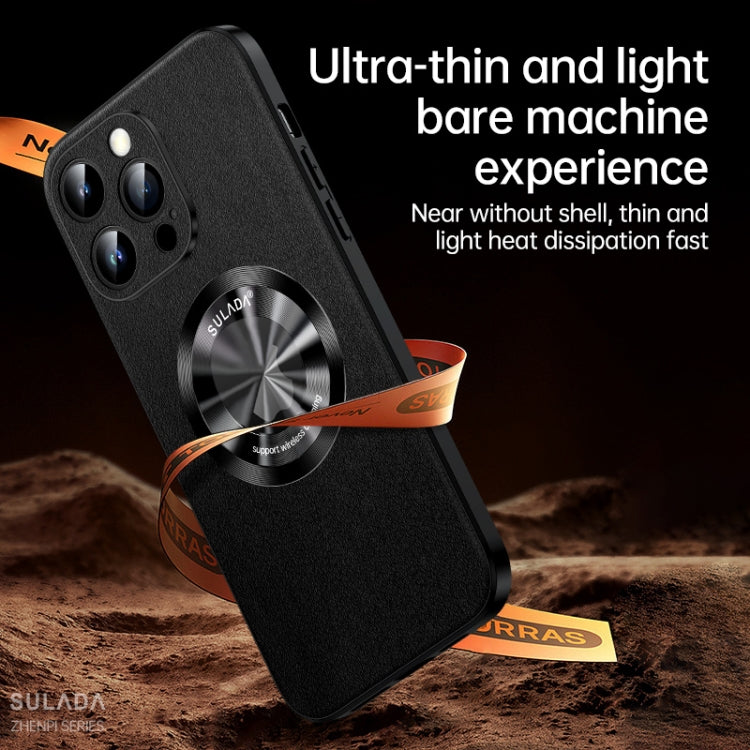 SULADA Microfiber Leather MagSafe Magnetic Phone Case, For iPhone 14 Pro, For iPhone 14 Pro Max, For iPhone 13 Pro Max, For iPhone 13 Pro, For iPhone 13, For iPhone 12