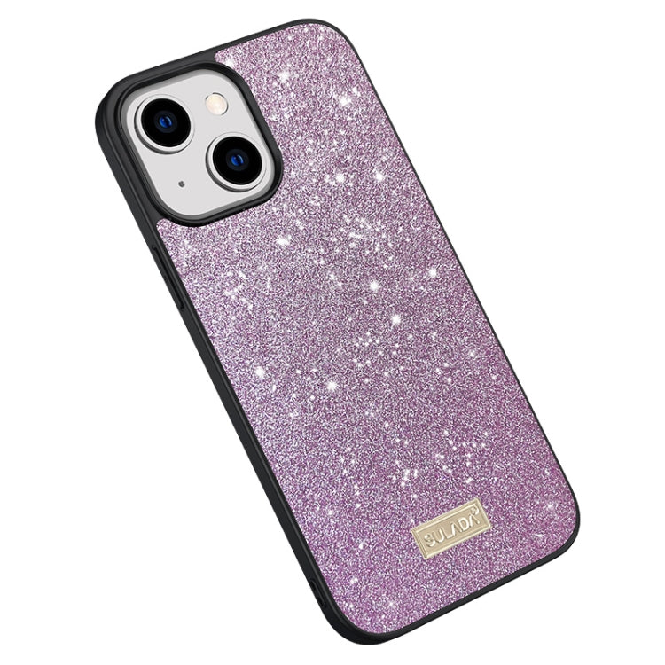 SULADA Glittery PC Hybrid TPU Handmade Leather Phone Case, For iPhone 16 Pro Max, For iPhone 16 Pro, For iPhone 16 Plus, For iPhone 16, For iPhone 15 Pro Max, For iPhone 15 Pro, For iPhone 15 Plus, For iPhone 15