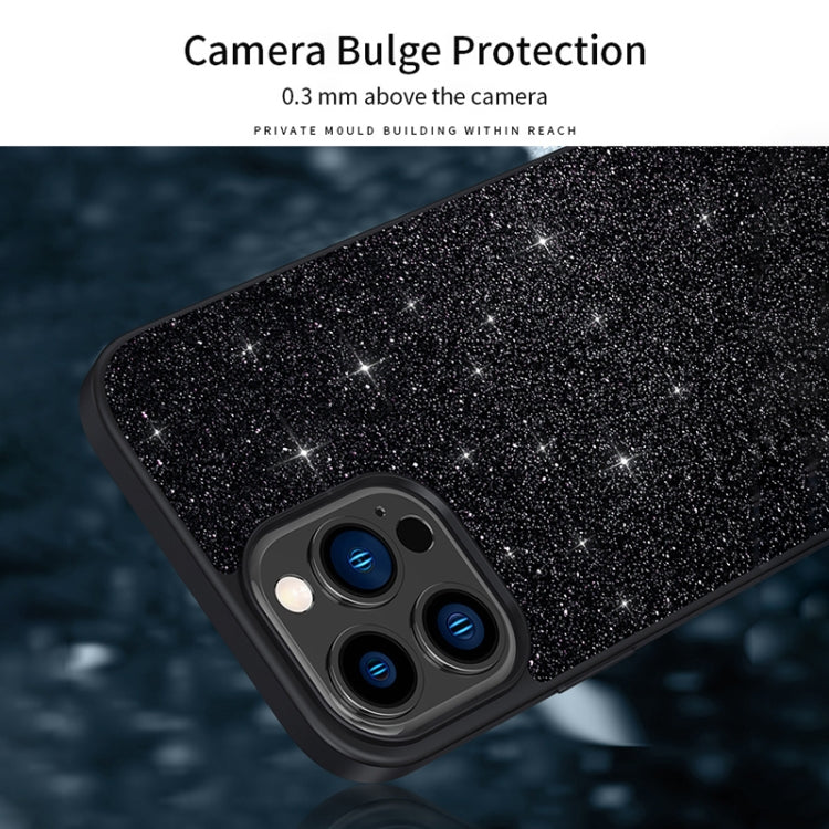 SULADA Glittery PC Hybrid TPU Handmade Leather Phone Case, For iPhone 16 Pro Max, For iPhone 16 Pro, For iPhone 16 Plus, For iPhone 16, For iPhone 15 Pro Max, For iPhone 15 Pro, For iPhone 15 Plus, For iPhone 15