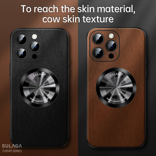 SULADA Microfiber Leather MagSafe Magnetic Phone Case, For iPhone 14 Pro, For iPhone 14 Pro Max, For iPhone 13 Pro Max, For iPhone 13 Pro, For iPhone 13, For iPhone 12